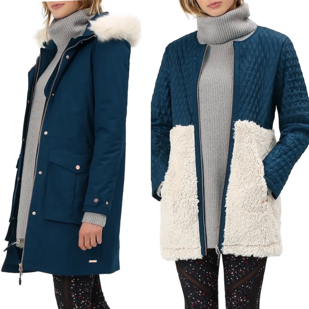 Sweaty Betty Highlands 3 in 1 Hooded Parka Coat M